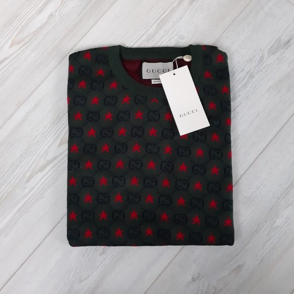 GUCCI MEN COTTON GREEN CASUAL SHIRT